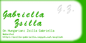 gabriella zsilla business card